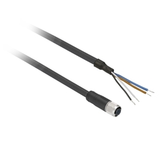 Conector Recto Cable Sensor M12 2mts 4p Aro Metal