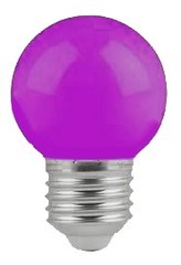Lampara Led Gota E27 1 W Purpura