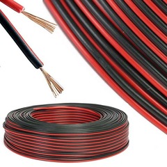 Cable Paralelo 2x0.50mm2 P/Bafle Rojo Negro X 100 Mts