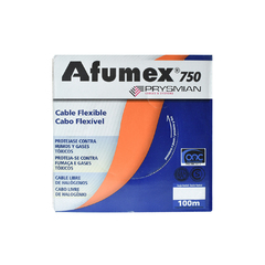Cable Unipolar 4.00mm2  Celeste Libre De Halogeno X 100 Mts